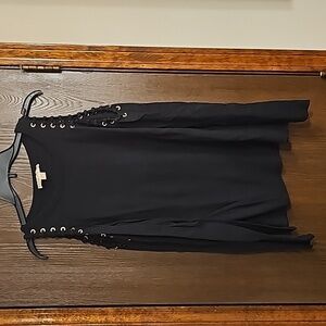 Michael Kors cold shoulder black sweater